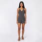 Juniors Madden Girl Ditsy Pucker Knit Tie Halter Romper - image 1