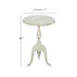 9th & Pike&#174; Silver Aluminum Traditional Accent Table - image 5