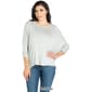 Womens 24/7 Comfort Apparel Oversized Dolman Tee - image 4