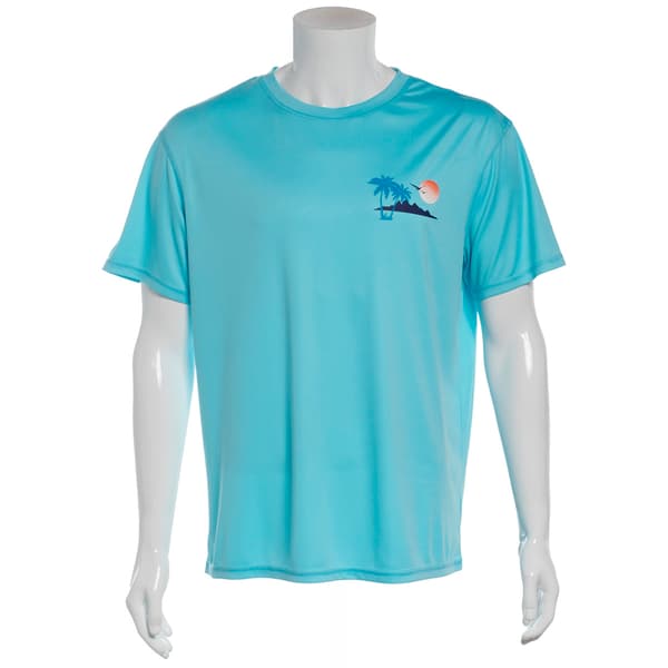 Young Mens SURFZONE(R) Short Sleeve Beach Rashguard - image 