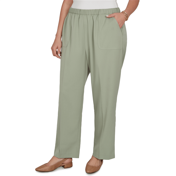 Plus Size Alfred Dunner Indigo Girls Twill Pants - Short Length