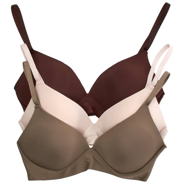 Womens Danskin 3pk. Bonded Micro Wire-Free Bras - DS39303PKAI