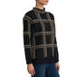 Womens Jones New York Long Sleeve Plaid Funnel Neck Sweater - image 3