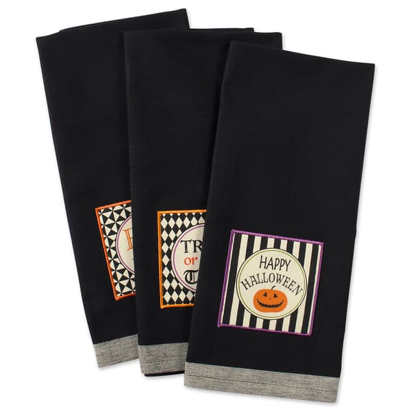 DII(R) Embellished All Hallows Eve Kitchen Towel Set Of 3 - image 