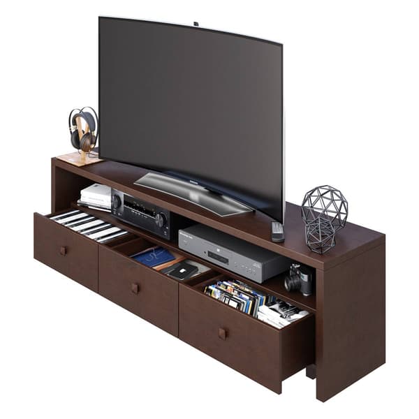 Techni Mobili Elegant TV Stand for TV''s Up To 75" w/ Storage