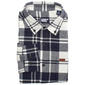 Mens LANDS END(R) Campside Flannel Shirt - Navy/Grey - image 1
