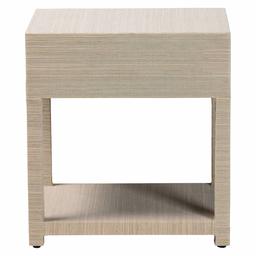 bali & pari Nata Bohemian Woven Natural Grasscloth Nightstand