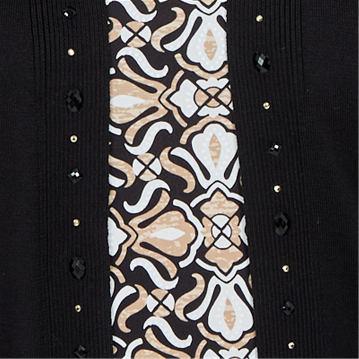 Plus Size Alfred Dunner Cityscape Medallion Two in One Sweater