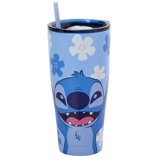 Disney Stitch Flower Stainless Steel Tumbler - image 