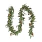 National Tree 9ft. North Conway Garland w/ 100 White LED Lights - image 1