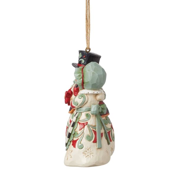 Jim Shore Heartwood Creek Snowman Mr&amp;Mrs Christmas Ornament