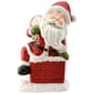 National Tree 14in. Santa Climbing Into Chimney Figurine - image 1