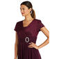 Petite R&M Richards Short Sleeve Rhinestone Trim Wrap Dress - image 3