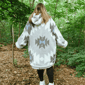Adult Unisex Coleman® Sherpa Plush Oversized Grey Blanket Hoodie - image 2