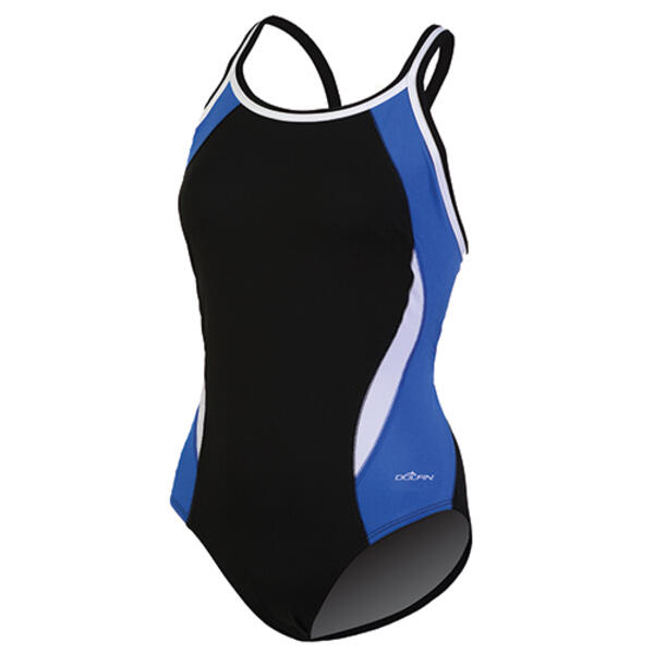 Womens Dolfin&#40;R&#41; Color Block DBX Back One Piece Swimsuit - image 