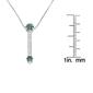 Diamond Classics&#8482; Treated Blue Diamond Drop Necklace - image 5