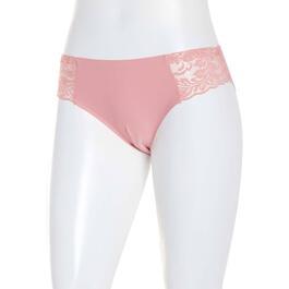 Womens Laura Ashley(R) Bonded Nylon Laser Bikini Panties LS9527BL