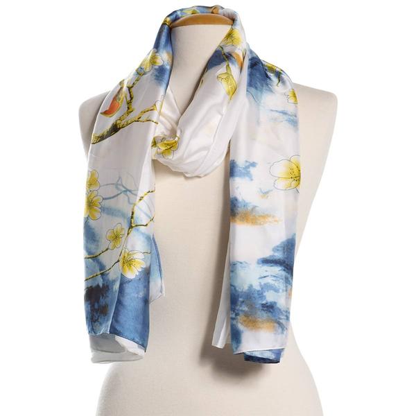 Womens Renshun Status Oblong Scarf - Ivory - image 