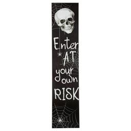 Northlight Seasonal 36in. Enter at Your Own Risk Halloween Sign