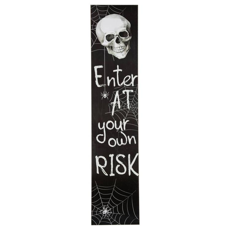 Northlight Seasonal 36in. Enter at Your Own Risk Halloween Sign