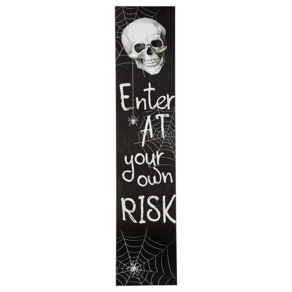 Northlight Seasonal 36in. Enter at Your Own Risk Halloween Sign - image 