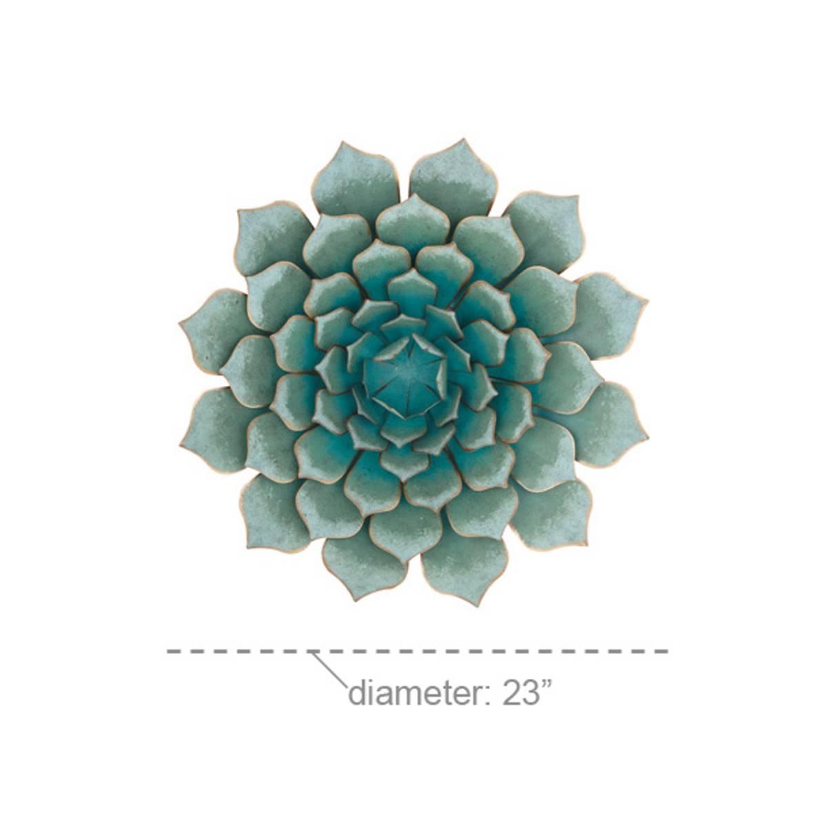 9th & Pike® Dimensional Metal Succulent Wall Décor