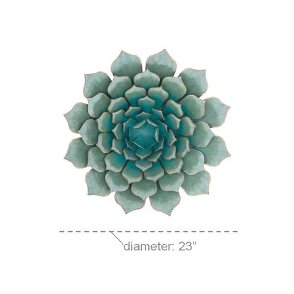 9th & Pike&#174; Dimensional Metal Succulent Wall D&#233;cor