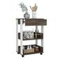 FM FURNITURE Dundee Dark Walnut Kitchen Cart - image 3