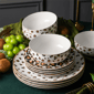 Christian Siriano Majestic 12pc. Porcelain Dinnerware Set - image 4
