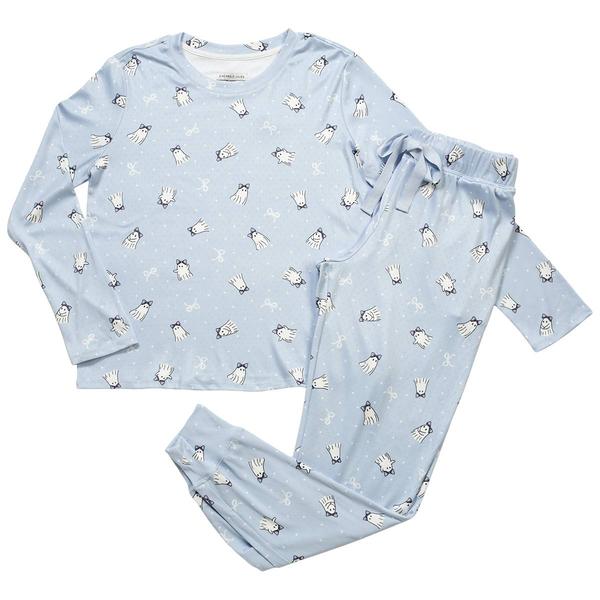 Womens Sincerely Jules Long Sleeve Cute Ghosts Pajama Set