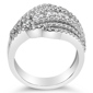 Haus of Brilliance 2ctw. Lab Grown Diamond Cluster Band Ring - image 5