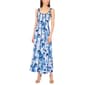 Womens MSK S/L Print Seam Down Linen Midi - image 1