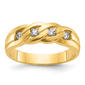 Mens Gentlemens Classics(tm) 14kt. Gold Link 1/4ct. Diamond Ring - image 1