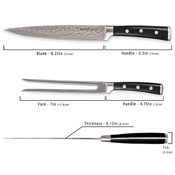 BergHOFF Antigua Stainless Steel Blade 2pc. Carving Set