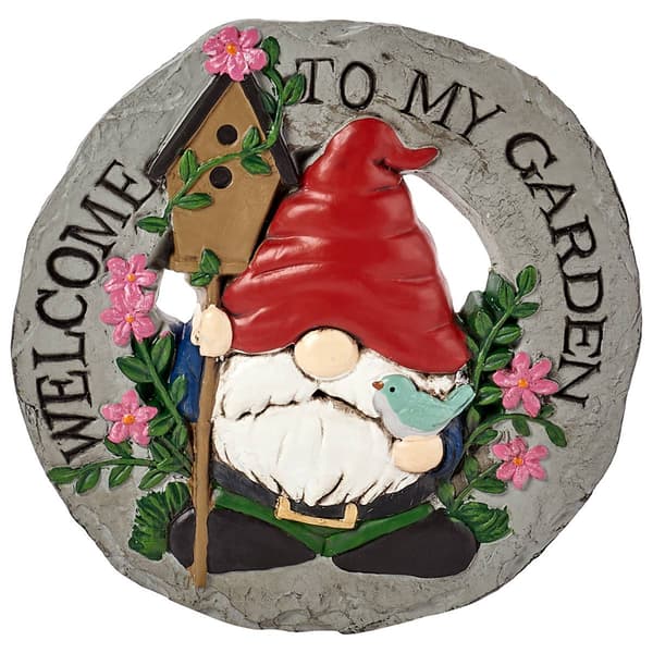 Welcome to my Garden Cement Stone with Gnome - image 