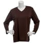 Womens Hasting &amp; Smith Solid Long Sleeve V-Neck Tee - image 3