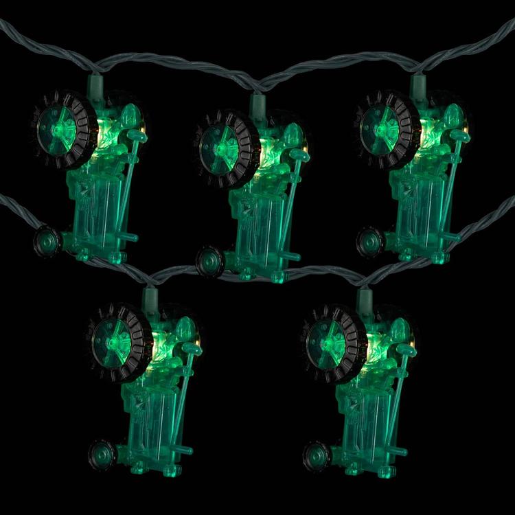 Northlight Seasonal 6ft. Green Tractors Patio String Light Set