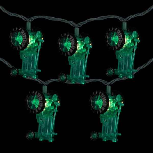 Northlight Seasonal 6ft. Green Tractors Patio String Light Set