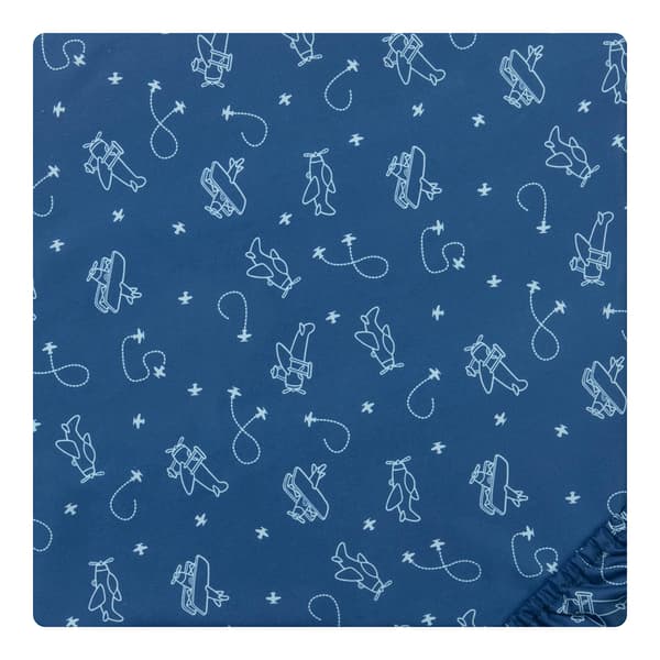 Sammy &amp; Lou Airplanes 2pk. Fitted Crib Sheet Set