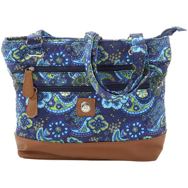 Stone Mountain Floral Paisley Quilted Donna Tote - image 