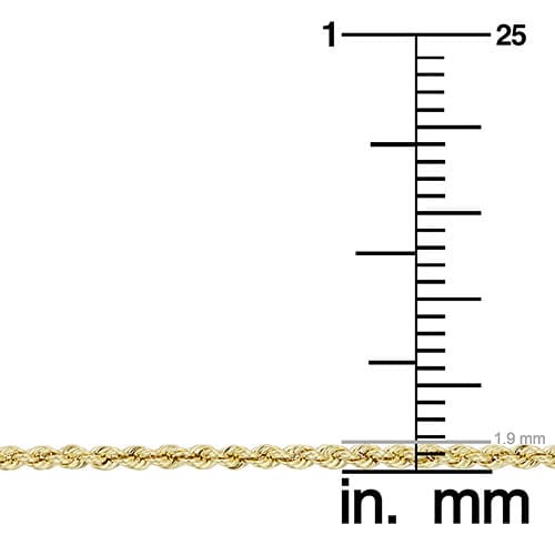 Gold Classics™ 10kt. Gold 18in. Rope Chain Necklace