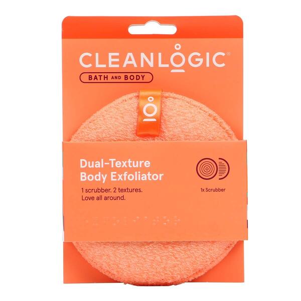 Cleanlogic Bath &amp; Body Dual Texture Body Exfoliator - image 
