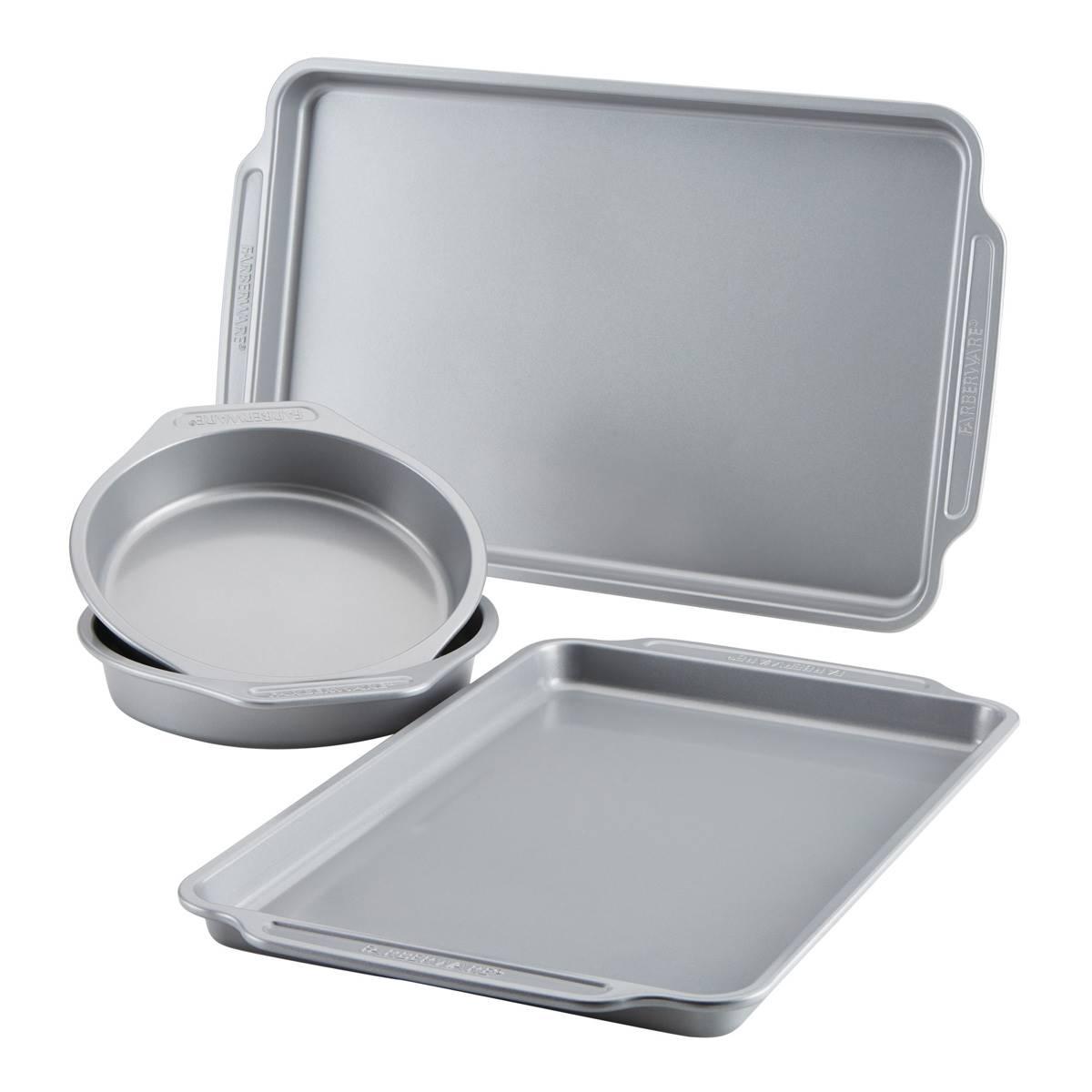Farberware® 4pc. Grey Non-Stick Bakeware Set