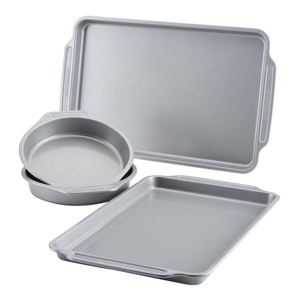 Farberware&#40;R&#41; 4pc. Grey Non-Stick Bakeware Set - image 