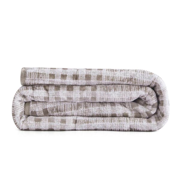Dreamnest Velvet to Velvet Square Print Weighted Throw Blanket