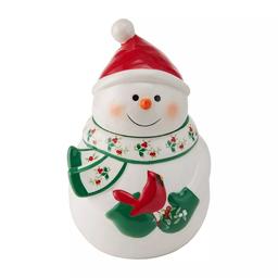 Pfaltzgraff(R) Winterberry Snowman Cookie Jar