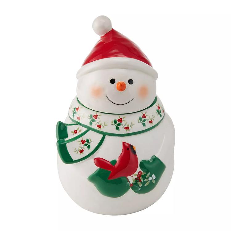 Pfaltzgraff(R) Winterberry Snowman Cookie Jar