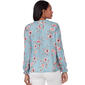 Womens Emaline St. Kitts 3/4 Sleeve Floral Blouse - image 2