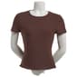 Juniors Derek Heart Short Sleeve Hourglass Double Layered Tee - image 1