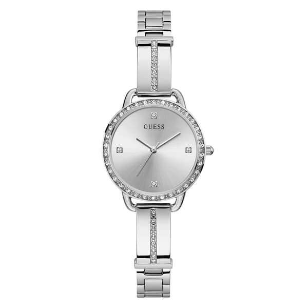 Womens Guess Dressy Bangle Watch with Crystals - GW0022L1